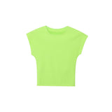 Fongt Summer New Women's Multi-Colored Self-Repair Micro-Sleeveless Design Top T-Shirt
