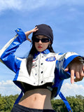 Bomber Woman Varsity Jacket 2022 winter PU Leather Jackets Racing Clothing American Baseball Jacket Bombers Coat