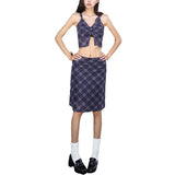 2024 Summer New Women's Waist-Waist Folded Umbilical Umbilical Vest Body