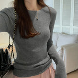 Bottomed Sweater For Women In Autumn And Winter, The New Style Women's Wear Has A Slim, Lean Sweater And Knitted Shirt.-Outfit