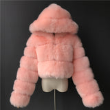 Fongt Fur Autumn And Winter New Imitation Fur Turf Warm Hat Fur Coat Woman