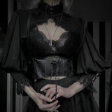 Short Blouse Female Characteristic Lace Edge Design Dark Court Style High-Necked Jacket-Outfit