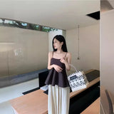 Pure-Want Retro Bare Shoulder Small Sling Women Take The Autumn New Outer Vest Sleeveless Bottom