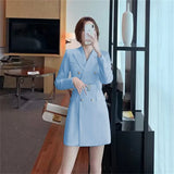 Fongt And Autumn High-Grade Thin 2025 Wind Coat Women's Long Spring And Autumn New Double Row Buckle Long Suit Coat