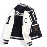 Jacket 2022 New Autumn Patchwork Embroidery Vintage Street Letter Women's Baseball Bomber Jacket Unisex Casual Hip