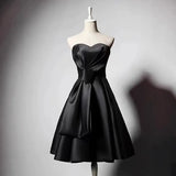 Fongt Black Temperament Dress Dress Short Texture Party Party Dress Dress