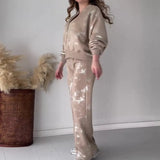 Fongt Summer New Fashion Sleek Print Zipper Leisure Jacket Two Sets