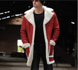 Fongt 2025 New Fur One Men's Coat Burst Single Thick Coat Imitation Leather Velvet