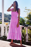Fongt Summer Women's New Commuting Sleeveless Hot Girl Prints Long Sling Dress Women