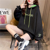 Thin Hoodies Womens Hoodies Design Sense Korean Loose Spring Autumn Fried Street Jacket Large Size Women's Clothing