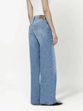 Hem Full-length Jean Women 2023 Autumn Winter Cotton Designer 90s Vintage Denim Pant Long Trousers Female