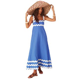 Fongt Women's High-End 2026 Spring And Summer New Sling Dress Print Long Dress Dress Women