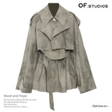 Fongt New Camouflage Printing Ink-Ink Printing Coat Windie + Half Dress Casual Set 1771