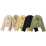 Fongt 2025 Autumn New Women's Design With A Windbreaker Short Jacket Jacket