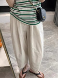 Fongt Sleoper Slack Panty Female Large Size Fat Mm Pear Shape Body Tight Waist Nine Minutes Grandmother Trousers