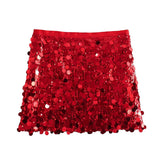 Fongt Women's Autumn And Winter Temperament Light Fashion New Party Squin Mini Skirt