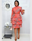 African Digital Printing High Waist Ol