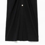Fongt Homemade New Women's Folding V-Neckless Fan Flute Dress 3897082