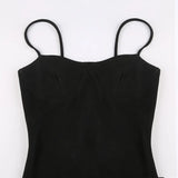Black Bodycon Ribbed Maxi Dress-Outfit