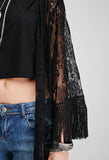 Fongt Smos Women's Top Hot Tassel Long Women's Cardigan