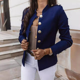 Fongt Burst Long Sleeve Rebuttoned Small Suit Short