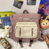 Style Women Backpacks for College Teenager Girls Cute Student Shoulder Bags Lady Kawaii Backpacks Female Preppy
