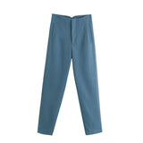 Fongt And Summer 2025 New Fashion Multi-Color Pendant High-Waisted Halon Casual Suit Pants