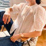 French Style Design Shirt Half Sleeve