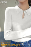 Mujer Invierno 2023 Autumn Winter Vintage Knitted Top Women Solid Basic Sweater Female Korean Long Sleeve Slim