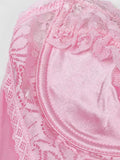 Dark Pastel Gothic Lace Pink Women Bodysuits Harajuku Sweet Sexy Transprent Club Night Clothes Bandage Ruffles Hem