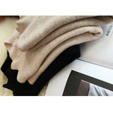 Fongt Simple Knitted Shirt Inside The Woolen Sweater Thicker Half-High Collared Shirt Sweater Women's Autumn And Winter