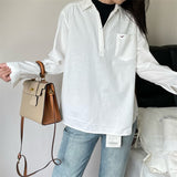 Fongt New French High-End White Shirt Early Spring Women's Loose Shirt Temperament Long-Sleeved Top