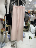 QUALITY Newest 2022 Designer Runway Fashion Women's Monogram Geometric Jacquard Knitted Wide Leg