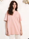 Fongt Hot Summer T-Shirt Women's Pure Cotton 16-Color Basic Loose Top Ins Soft T-Shirt