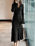 Fongt And Winter New French Elegant Jacket Dress Slim Skinny Knitting Woman