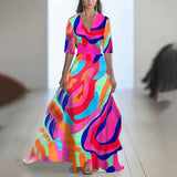 Fongt Shein Temu Explosion Printed Dress