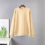 Cotton Sets Women 2021 New Autumn Winter Warm Casual Two Pieces Fleece Tops and Pants Loose Solid Sweatpants