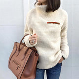 Fongt Sweater In Autumn 2024 Women's Fashion Zipper High-Neck Bottom