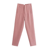 Fongt And Summer 2025 New Fashion Multi-Color Pendant High-Waisted Halon Casual Suit Pants