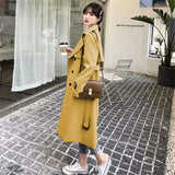 Fongt Windcoat Woman 2025 Spring And Autumn New Korean English Wind Long Short Jacket Tat