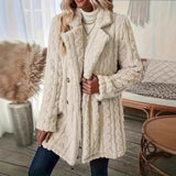 Fongt And Winter New Fashion Explosion Thick Cardigan Lady Imitation Fur Coat