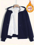 Fongt Women's Winter Explosion Warm Plush Hoodie Jacket