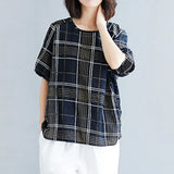 Blouse ZANZEA Women Vintage Printed Tops Casual O Neck Short Sleeve Shirt Female Loose Tunic Blusas