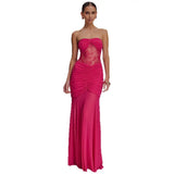 Fongt Summer New Sleeveless Braid Dress Sexy Boobs Folded Empty Bodydress Dress Woman