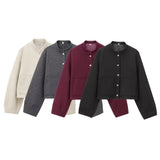 Fongt Women's Explosion Bags With Short Pilot Jacket Jacket