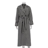 Fongt Women's Wear 2023 New High-End Fashion Coat Light In Black And White-Outfit