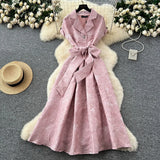Fongt Exquisite Dress Dress Women 2025 Summer Straps To Cover Short-Sleeved Grand Dress