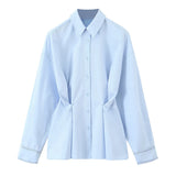 Fongt New Waist Button-Up Waist Shirt 21190772