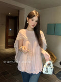 Fongt Does Not Return] Xiu Xixi 13 Lines 2025 Summer Temperament Chiffon Shirt Sleeveless Top Lady 89406