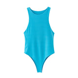 2024 New Ins Style Sexy Tight-Fitting Vest Women's Sleeveless Jumpsuit Trend-Outfit